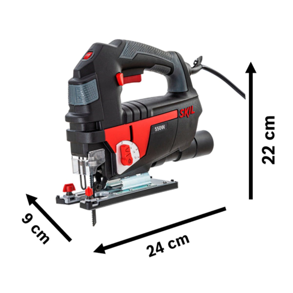 Sierra caladora Skil 4550 550W 110V 1 hoja de sierra y maletín