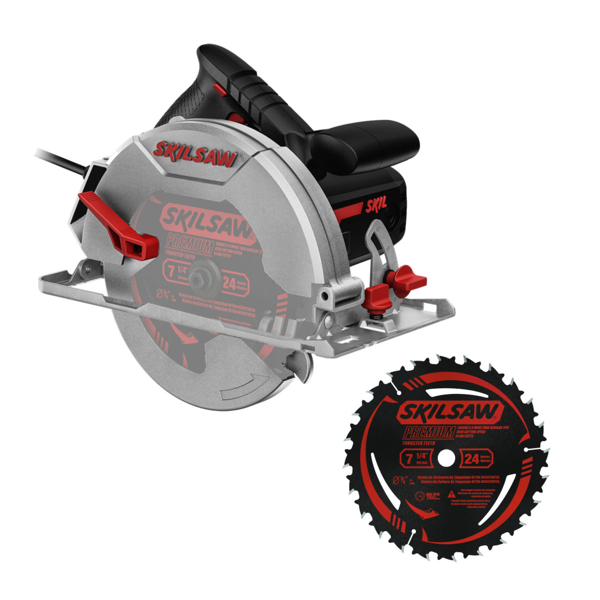 Sierra circular Skil 5402 1400W 110V con disco 24 dientes