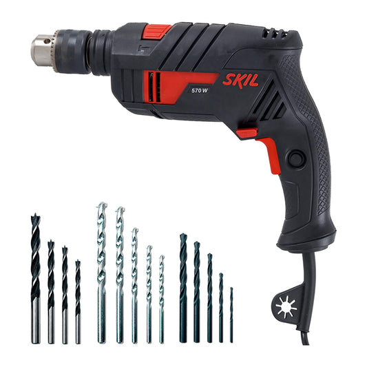 Taladro percutor Skil 6555 570W 110V 14 brocas
