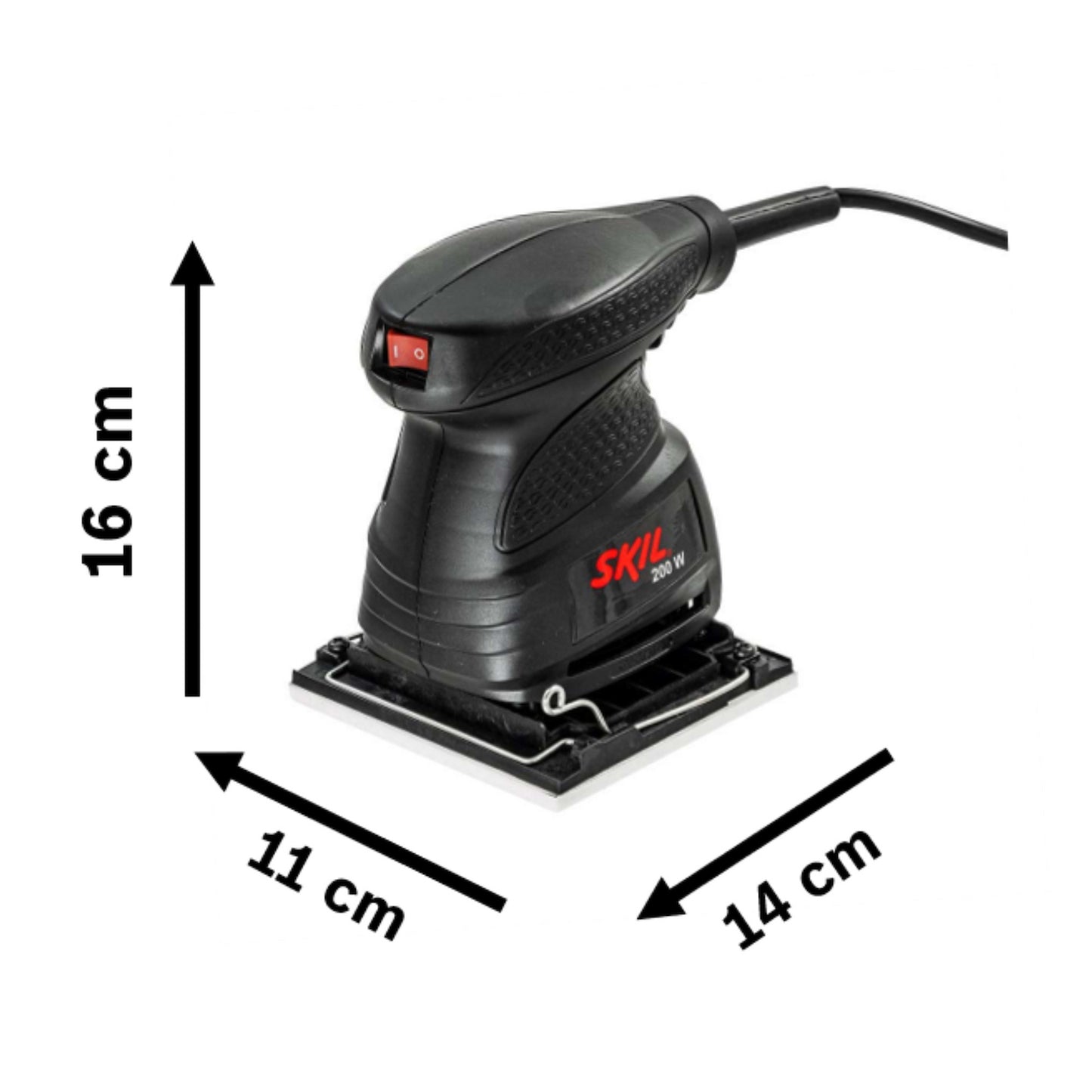 Lijadora orbital Skil 7232 200W 110V con 30 lijas y 1 máscara