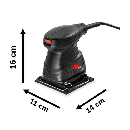 Lijadora orbital Skil 7232 200W 110V con 30 lijas y 1 máscara