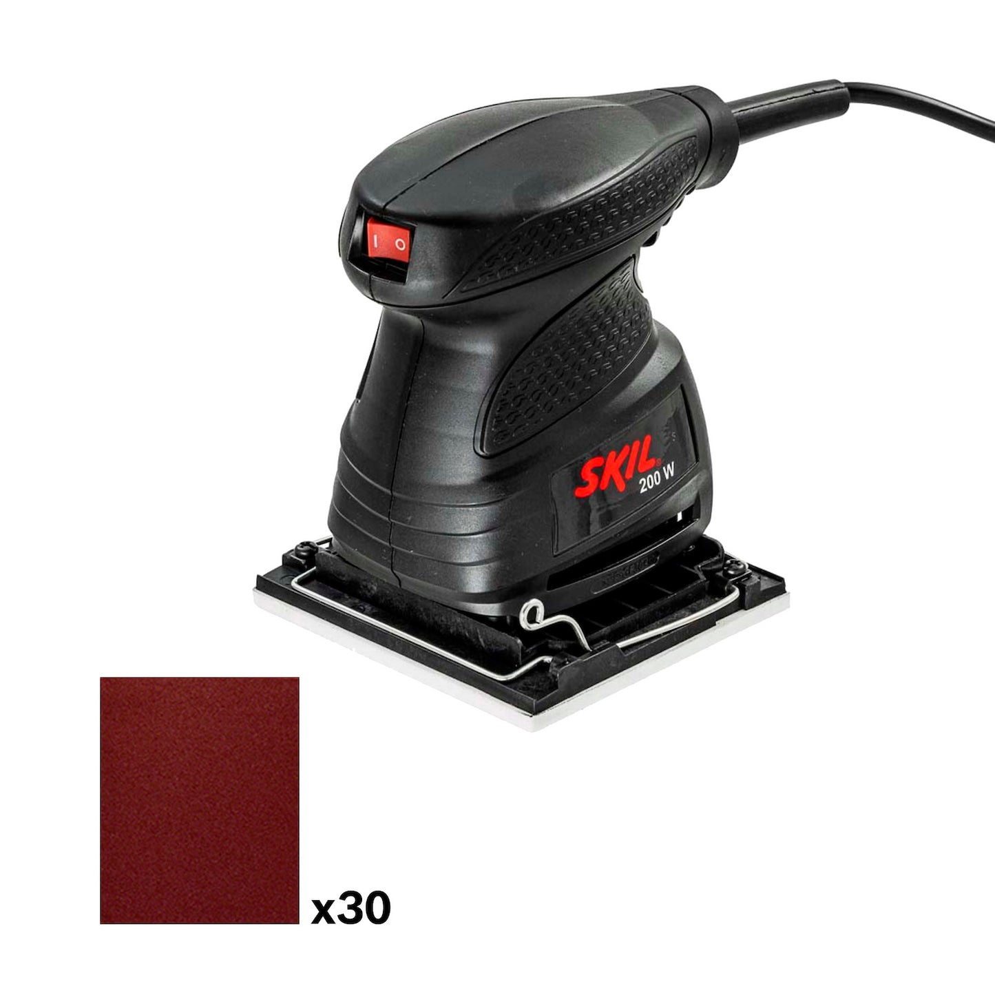 Lijadora orbital Skil 7232 200W 110V con 30 lijas y 1 máscara