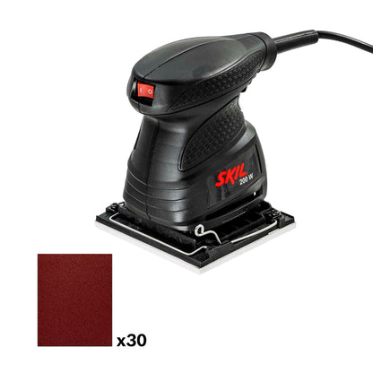 Lijadora orbital Skil 7232 200W 110V con 30 lijas y 1 máscara