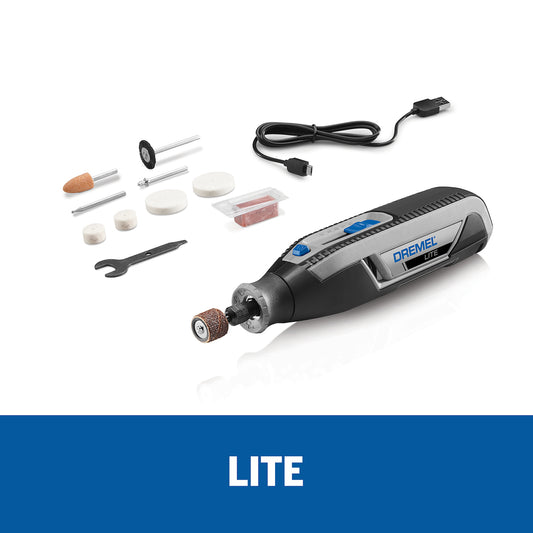 Dremel Lite Mototool Inalámbrico Batería de 4V Max de Litio con 10 Accesorios