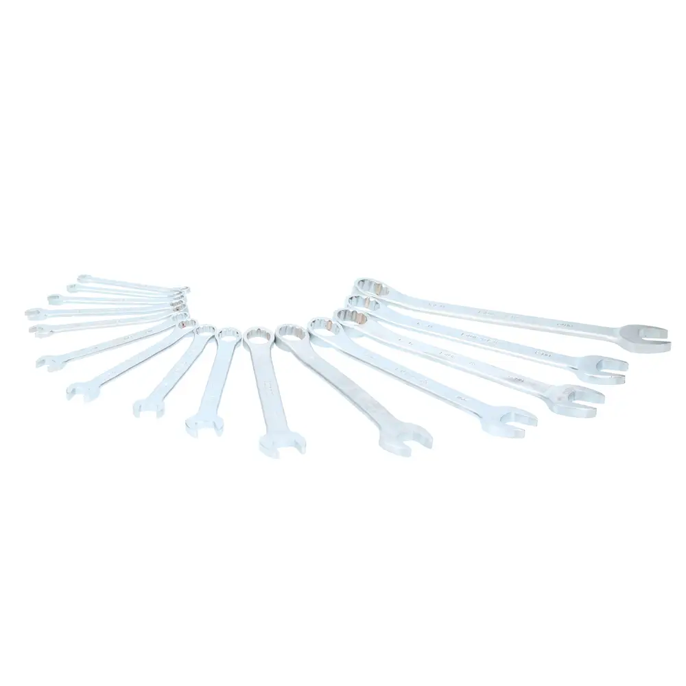 F10M Juego de llaves combinadas satinada 15 piezas 6 a 24 mm, uso profesional, Surtek