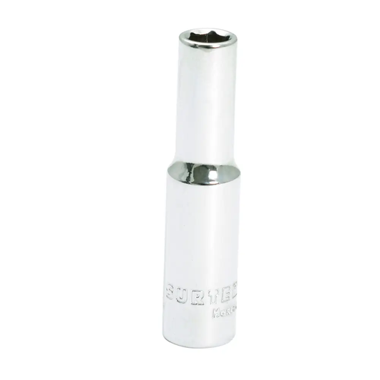 F4406HLM Copa larga 6 pt cuadrante 1/4" de 6 mm recubierta en Cr-Ni
