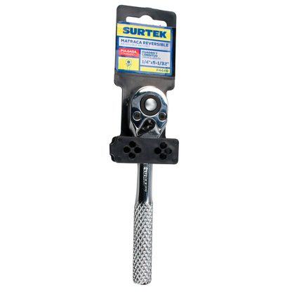 F4449 Ratchet 1/4" tipo pera mango moleteado