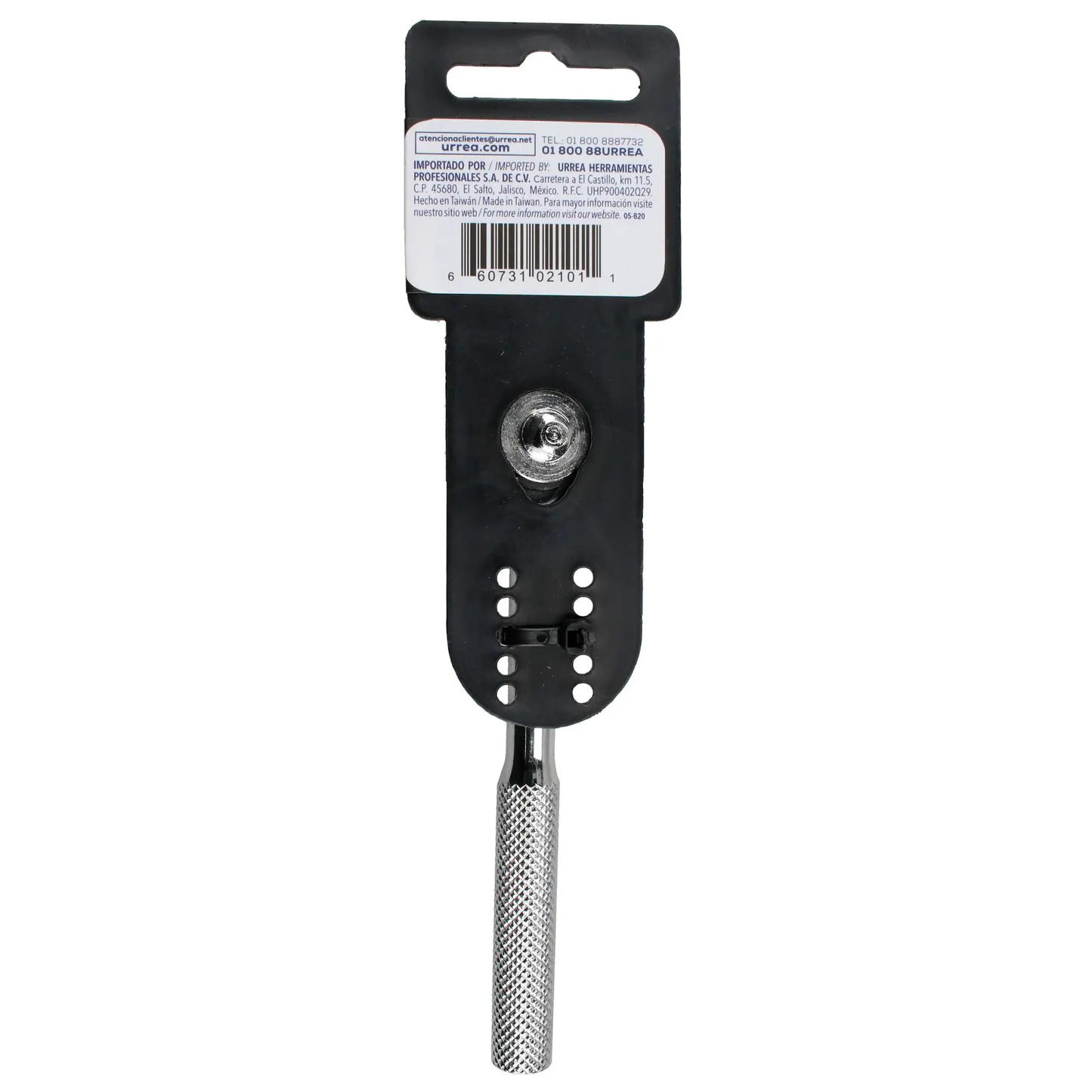 F4452A Ratchet 1/4" cabeza redonda mango moleteado