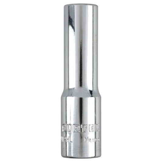 F5112HL Copa larga 6 pt cuadrante 3/8" de 3/8" recubierta en Cr-Ni