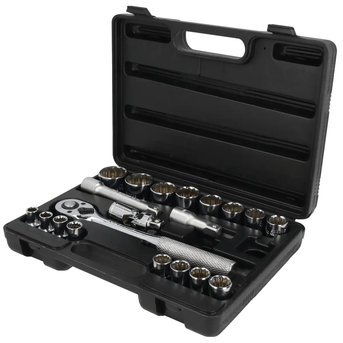 F5800BM Juego de copas 1/2" 20 piezas 10 a 32 mm, uso profesional, Surtek