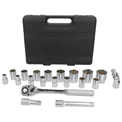 F5800BM Juego de copas 1/2" 20 piezas 10 a 32 mm, uso profesional, Surtek