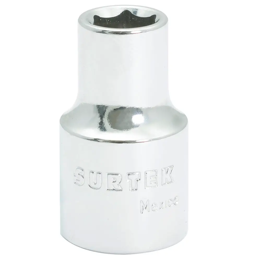 F5814H Copa de 6 puntas, cuadrante 1/2" de 7/16" recubierta de Cr-Ni