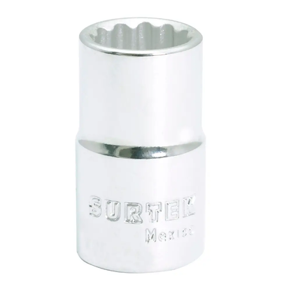 F5818 Copa de 12 puntas, cuadrante 1/2" de 9/16" recubierta en Cr-Ni