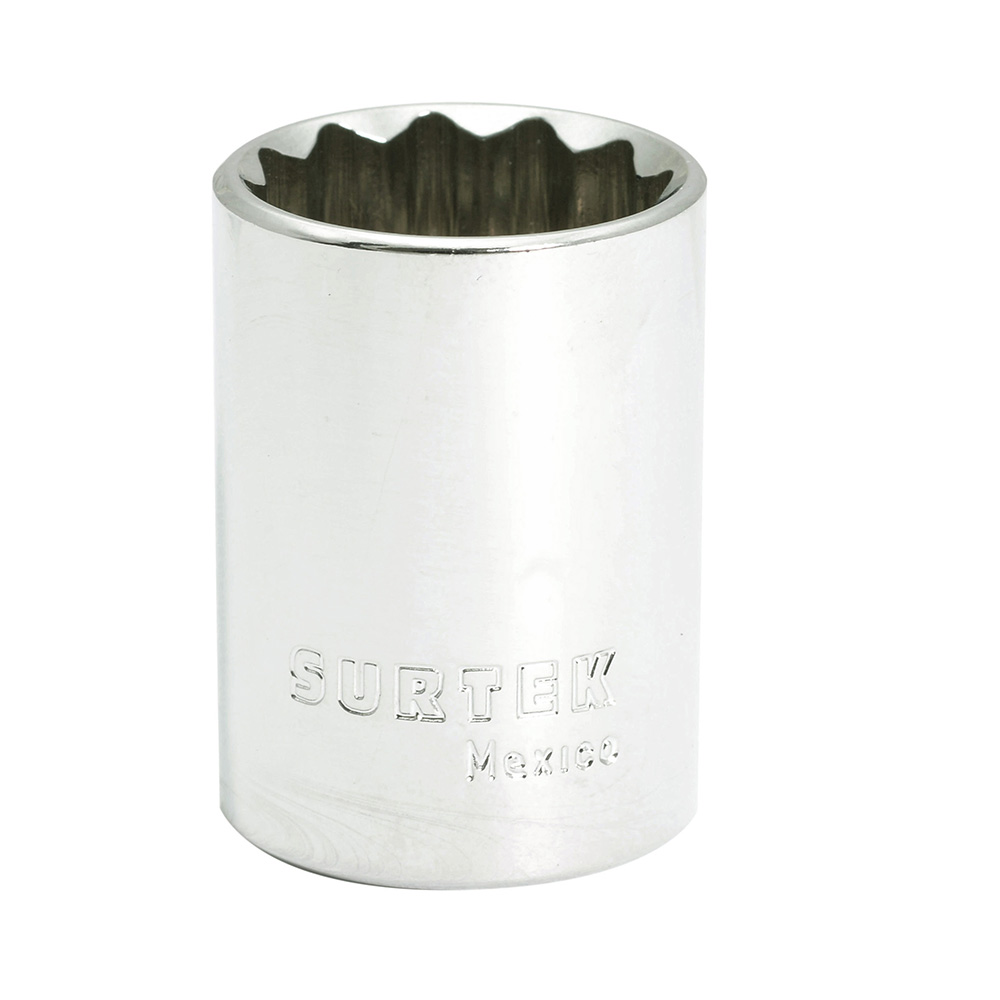 F5830 Copa de 12 puntas, cuadrante 1/2" de 15/16" recubierta en Cr-Ni