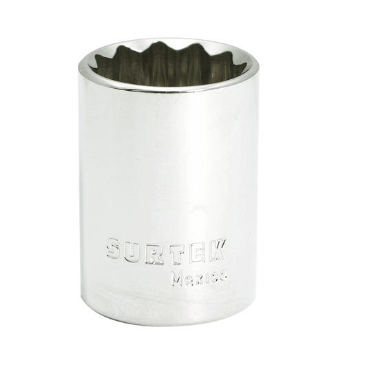 F5830 Copa de 12 puntas, cuadrante 1/2" de 15/16" recubierta en Cr-Ni