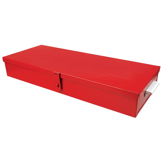 5696 Caja metálica de usos múltiples color rojo 23" X 9" X 3", uso industrial, Urrea