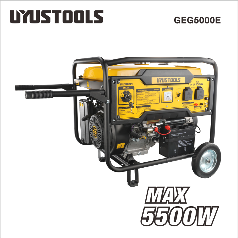 GEG5000E Generador eléctrico a gasolina con llave 5000W/5500W