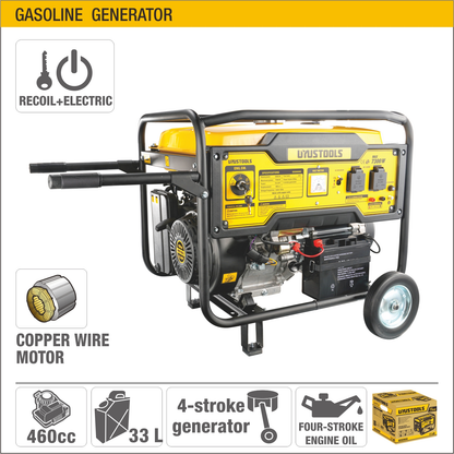 GEG6800E Generador eléctrico a gasolina con llave 460cc 6800W/7300W