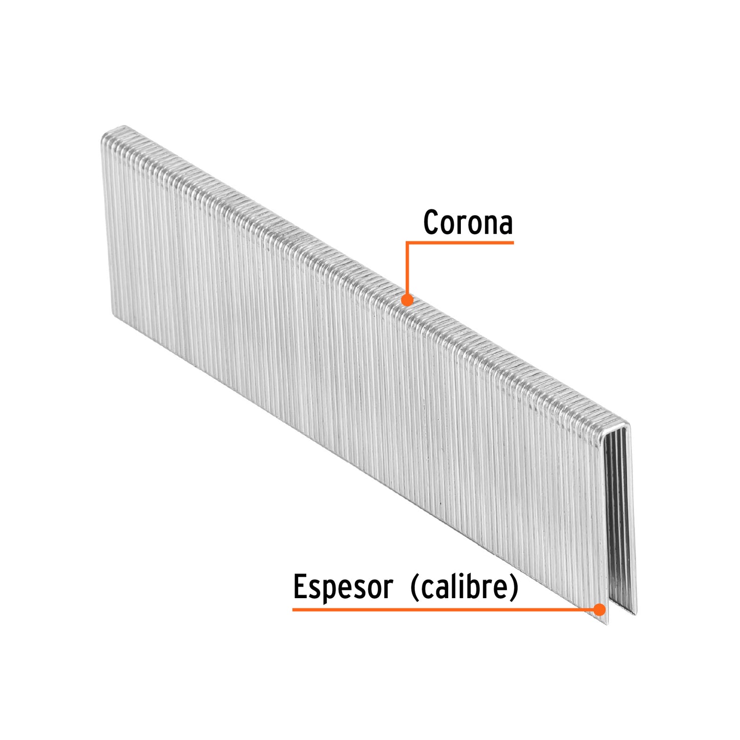 GRANEU-1/4-32 Grapas para grapadora neumática ENEU-1/4, 32mm, 5,000 pzas