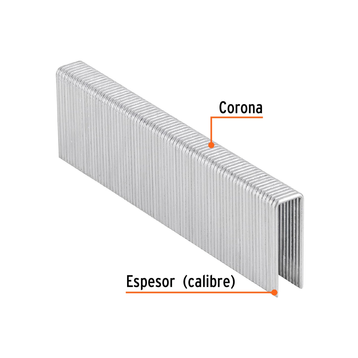 GRANEU-7/16-32 Grapas para grapadora neumática ENEU-7/16, 32mm, 1,000pzas