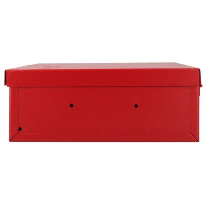 5696 Caja metálica de usos múltiples color rojo 23" X 9" X 3", uso industrial, Urrea