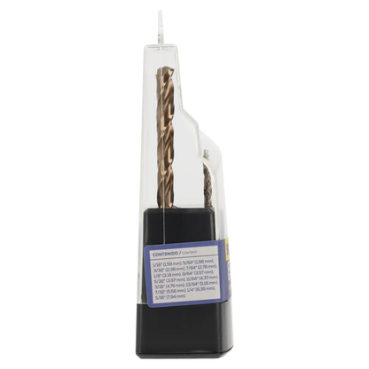 JBAV13 Juego de brocas HSS M35 cobaltadas 13 piezas