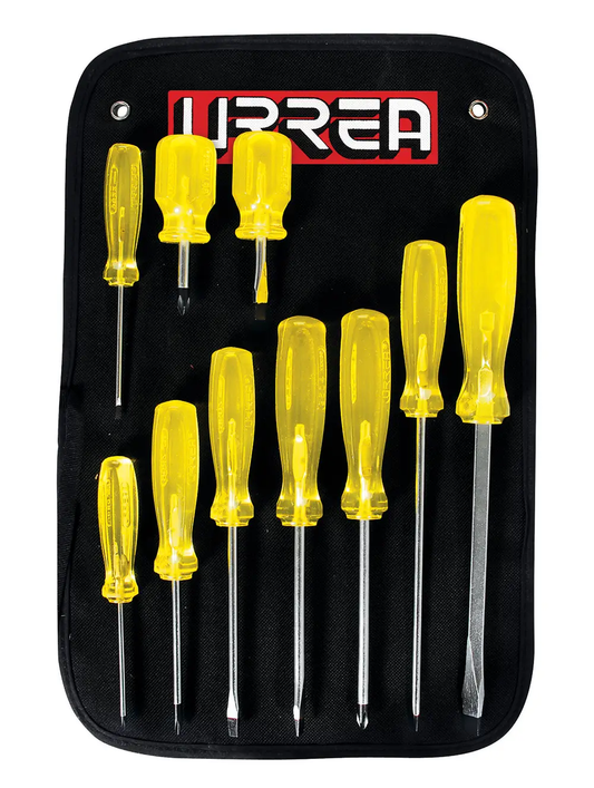 JBUD02 Juego de destornilladores ámbar 10 piezas Urrea