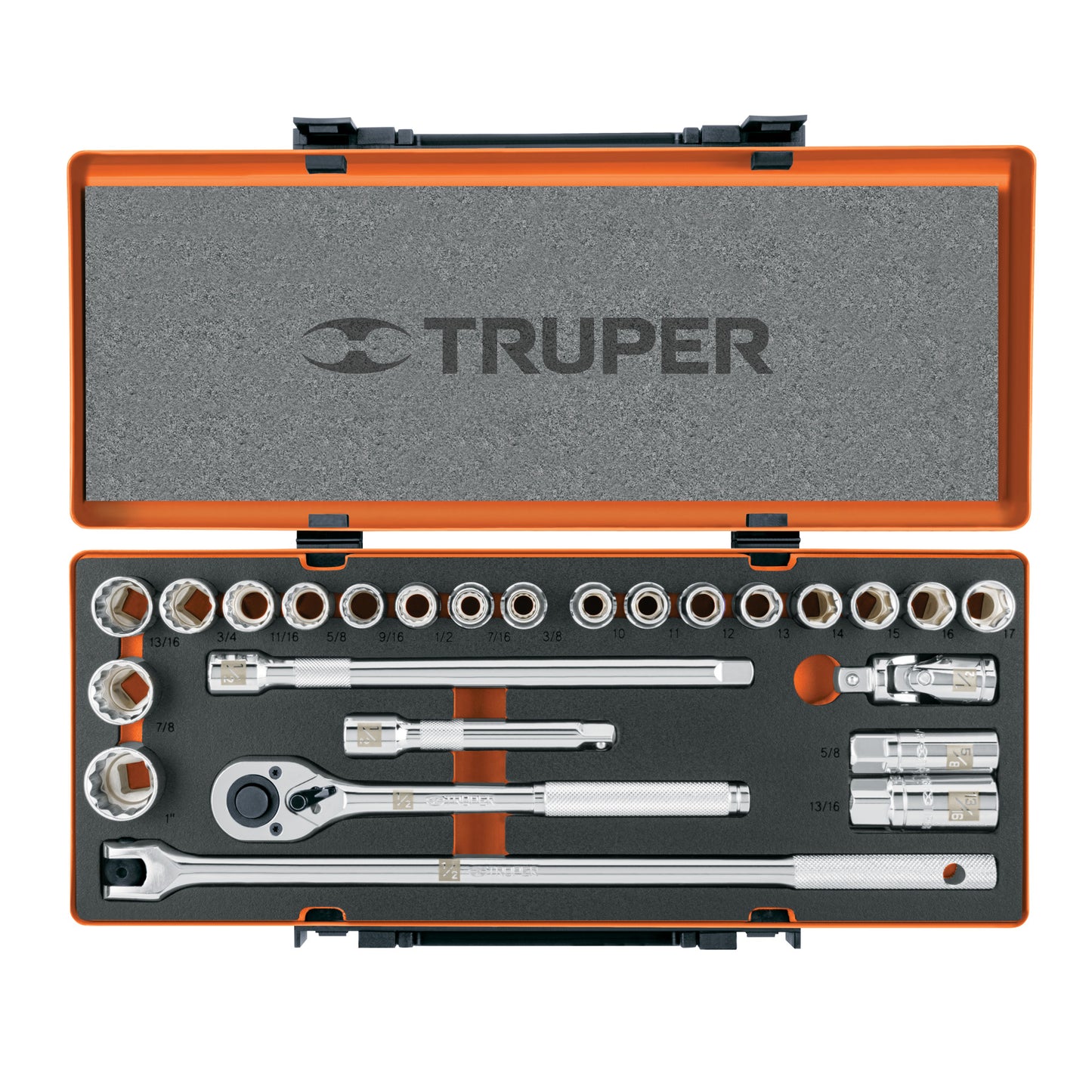 JD-1/2X26MP Juego de mecánico mixto, mando 1/2', 25 piezas