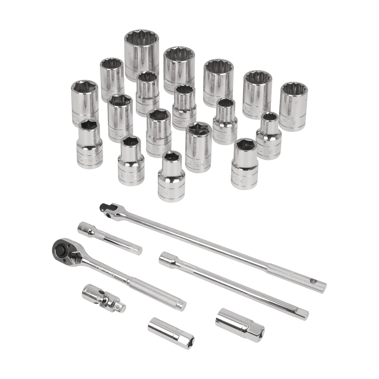 JD-1/2X26MP Juego de mecánico mixto, mando 1/2', 25 piezas