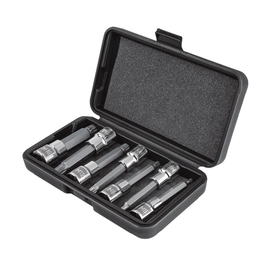 JD-1/2X7-BL Jgo 7 dados punta larga bristol M5 a M16x100mm,cuadro ½"