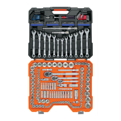 JD-199MP Juego de 199 piezas mixto, 1/4", 3/8", 1/2"