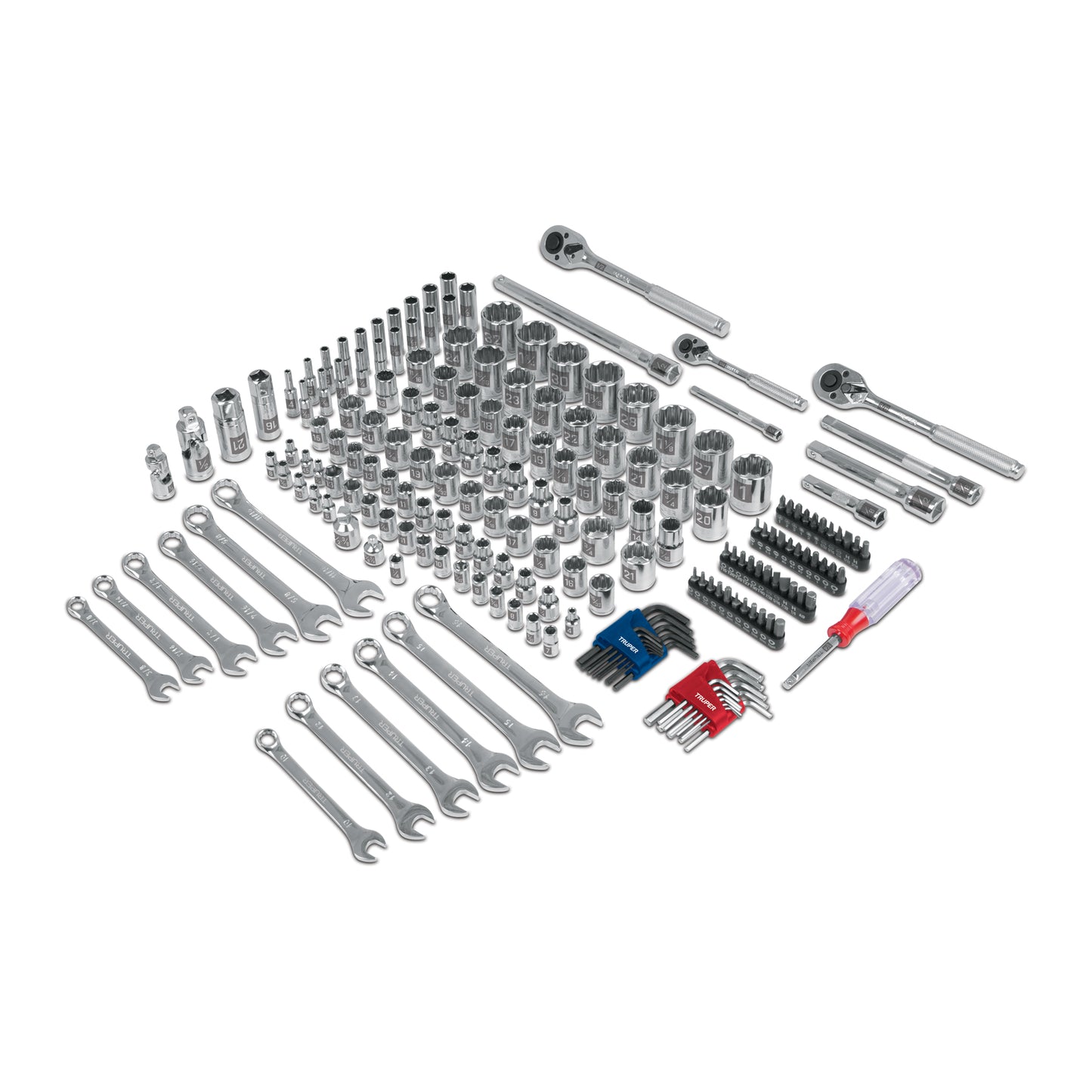 JD-199MP Juego de 199 piezas mixto, 1/4", 3/8", 1/2"