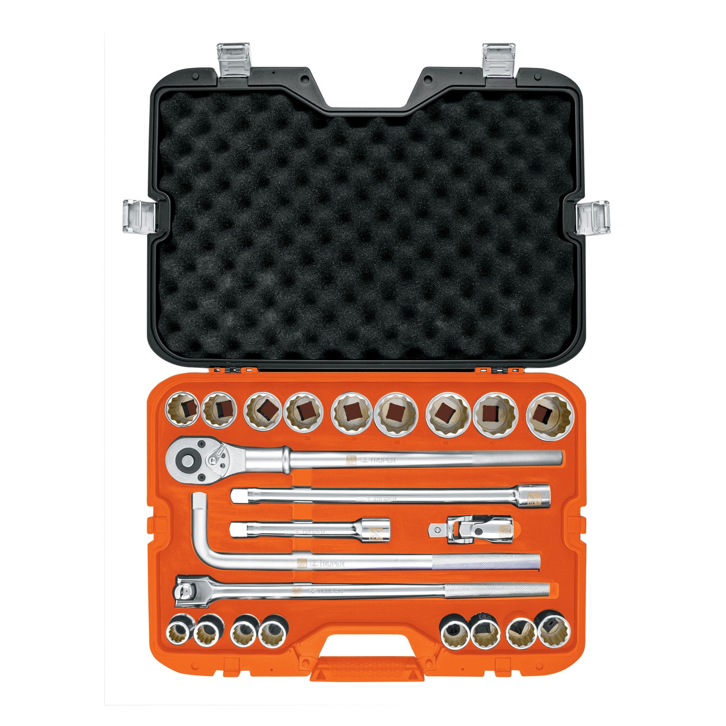 JD-3/4X24M Juego de autoclé, cuadro 3/4', 24 piezas, milimétricos