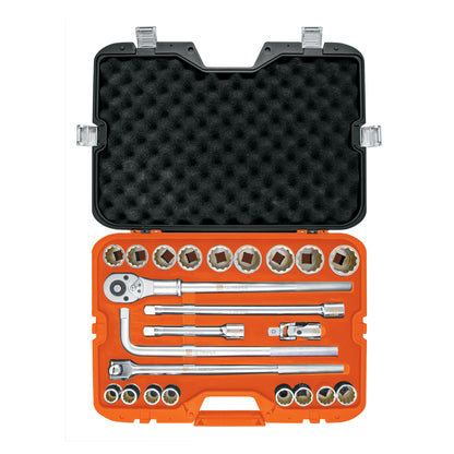 JD-3/4X24M Juego de autoclé, cuadro 3/4', 24 piezas, milimétricos