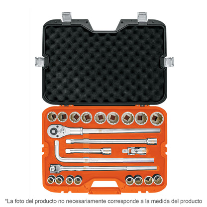 JD-3/4X24P Juego de herramienta para mecánico, std, 23 piezas