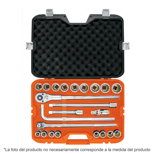 JD-3/4X24P Juego de herramienta para mecánico, std, 23 piezas