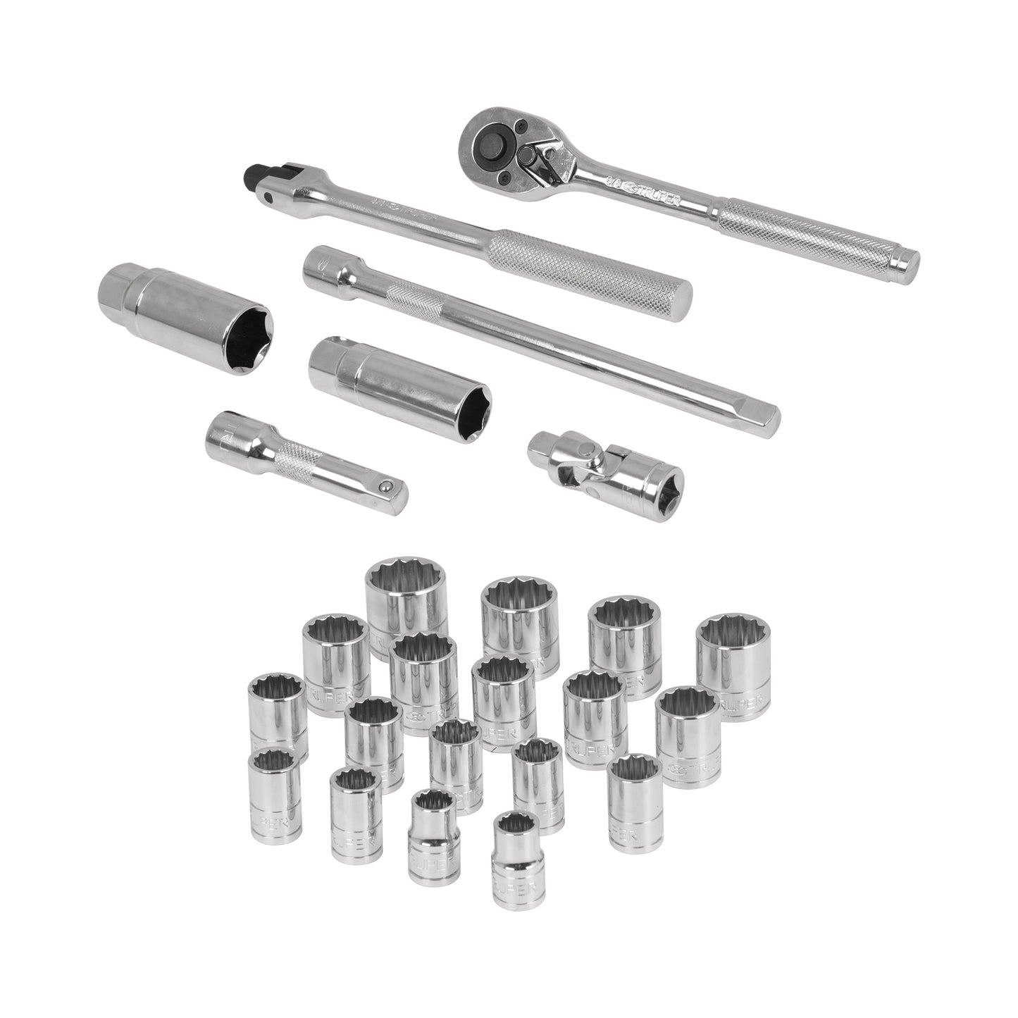 JD-3/8X26MP Juego de mecánico mixto, mando 3/8', 25 piezas