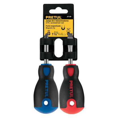 JDT-2BP Dúo destornilladores, tipo tatamaco, 2 pzas,Comfort Grip, Pretul