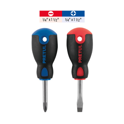 JDT-2BP Dúo destornilladores, tipo tatamaco, 2 pzas,Comfort Grip, Pretul