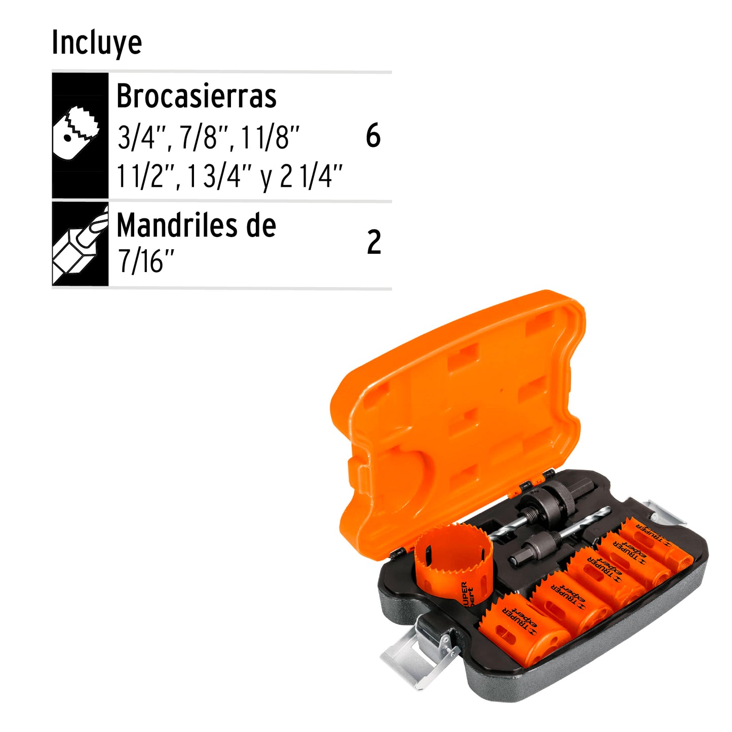 KITB-6 Juego de 6 sierra copas bimetálicas