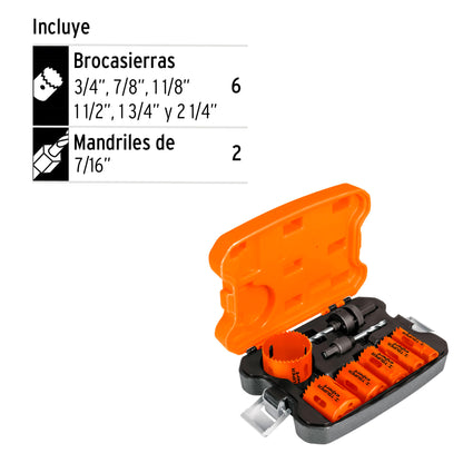 KITB-6 Juego de 6 sierra copas bimetálicas