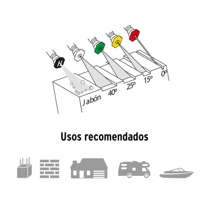 LAGAS-2800 Hidrolavadora con motor a gasolina, 2,800 PSI