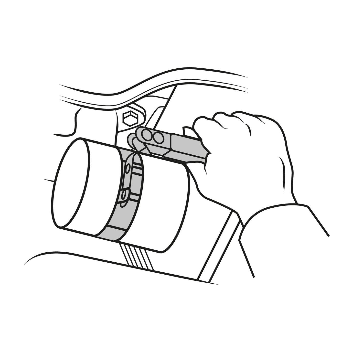 LF-10 Llave de banda metálica para filtro de aceite, 3-3/4"