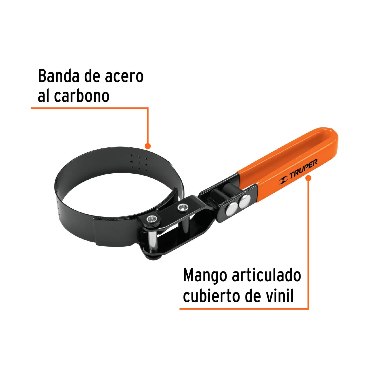LF-5 Llave de banda metálica para filtro de aceite, 3-1/4"