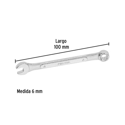 LL-1206MP Llave mixta mm, 6 x 95 mm, Pretul