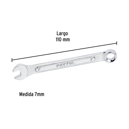 LL-1207MP Llave mixta mm, 7 x 95 mm, Pretul