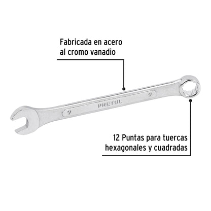 LL-1209MP Llave mixta mm, 9 x 110 mm, Pretul