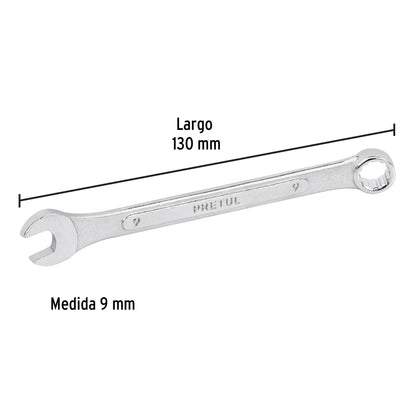 LL-1209MP Llave mixta mm, 9 x 110 mm, Pretul