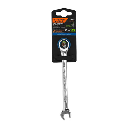 LL-2010MX Llave mixta con ratchet, 10 x 154 mm, Truper Expert