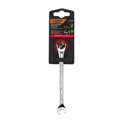 LL-2010X Llave mixta con ratchet, 5/16" x 135 mm, Truper Expert